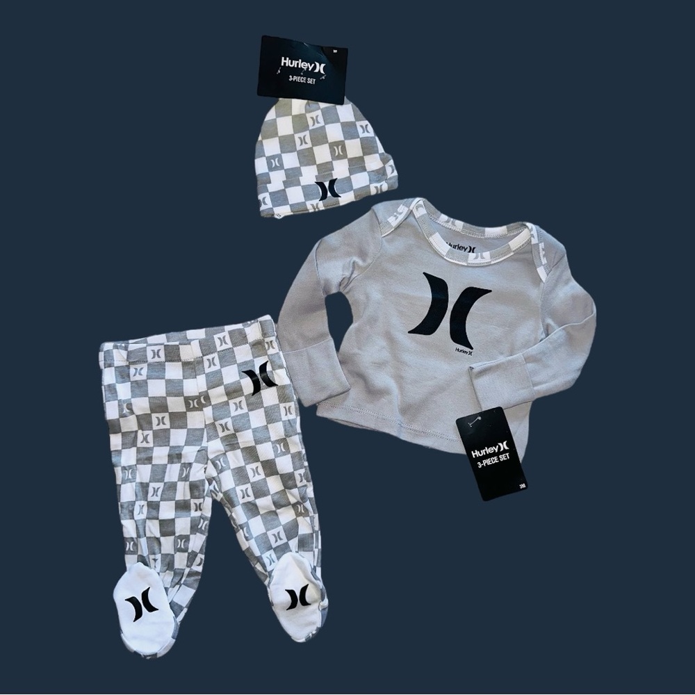 NWT Hurley Baby 3pc Set